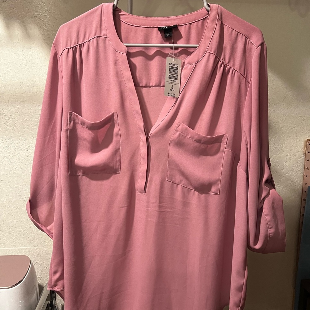 Torrid Women's Pink Blouse